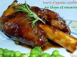 Souris D Agneau Confite Au Thym Et Romarin Recette Ptitchef Recette Agneau Confit Recettes De Cuisine Recette