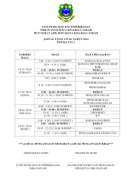 Check spelling or type a new query. Jadual Ujian Awal Tahun 2014