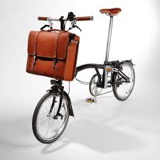 Kasperi Finnish Made Leather Brompton Bag Brown Brompton Bag Brompton Bike Leathers