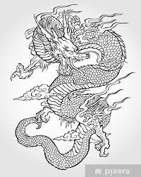 Coloring pages are on a high level of difficulty because they have many details. Dragon Tattoo Google Suche Asian Dragon Tattoo Dragon Tattoo Drawing Dragon Coloring Page