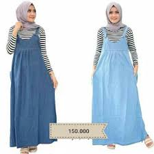 Terlebih saat hamil, berat badan meningkat drastis, padahal harus tetap tampil rapi untuk sampai ke kantor. Busana Muslim Ibu Hamil Menyusui Overall Jeans Gamis Bumil Shopee Indonesia