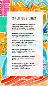 Six Little Stories With Great Meanings In 2020 Words Quotes Positive Phrases Words