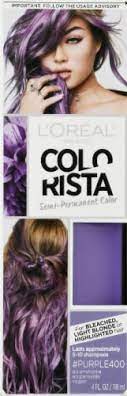 94 ($2.49/fl oz) save 5% more with subscribe & save. L Oreal Paris Colorista 400 Purple Semi Permanent Hair Color 1 Ct Kroger