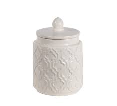 Small Ceramic Jar With Lid White 79052 By Privilege Privilege Small Ceramic Jar With Lid White 79052sku Ceramic Jars Small Jars With Lids Decorated Jars