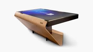 Fashion style smart table interactive table. La Table Kineti Touch Screen Coffee Table Imboldn
