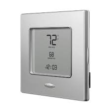 Here's how to set your thermostat to use . Programmable Thermostat Tp Php01 A Carrier Home Comfort