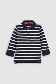 Black And White Long Sleeve Polo Grey White Long Sleeve Polo 3mths 6yrs Long Sleeve Polo Boys Polo Shirt Sleeves