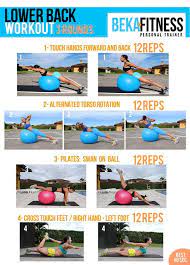 Yoga ball exercises for lower back. Fitnesshacks101 On Twitter Lower Back Exercises Back Workout Back Exercises