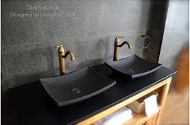black sink bathroom image of bathroom