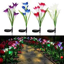 Check spelling or type a new query. Buy Multi Color Led Outdoor Garden Flower Lights With 12 Lily Flowers Garden Patio Backyard At Affordable Prices Free Shipping Real Reviews With Photos Joom