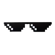 Black And White Glasses Meme Fashion 8 Bit Pixel Deal Eyewear With It Eye Glasses Sunglasses Thug Life Fashion Clothing Shoes Accessories Swag Glasses Glasses Frames Trendy Eye Black