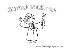 This is an important time in a person's life, and it should be celebrated by having a big party. Graduation Coloring Pages