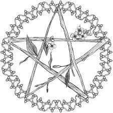tatouage etoile pentacle coloriage touffes d&#x00027;herbe