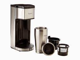Large permanent filter can hold up to 6 tablespoons of medium ground. Top Notch Material Capresso On The Go Personal Coffee Maker