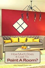 The house is modern, so it doesn't have any fancy woodwork to paint. How Much Does It Cost To Paint A Room Happy Diy Home