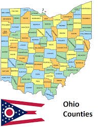 Counties under township organization (84), counties under commission form (17), and counties under executive form (1). List Of All Counties In Ohio Countryaah Com