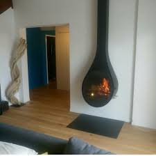 Poele A Bois Suspendu Rocal Drop Avec Images Poele A Bois Suspendu Deco Maison