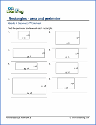 Grade 4 Geometry Worksheets Free Printable K5 Learning In 2020 Perimeter Worksheets Area And Perimeter Geometry Worksheets
