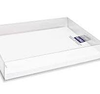 Clear Lid Boxes with Clear Base - 11 1/4 x 8 7/8 x 2"