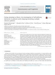 Giving meaning to illness: An investigation of self-defining memories in  patients with relapsing-remitting multiple sclerosis pa