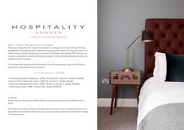 Report template pages the understandings are used to portray the desires for the venture. Portfolio Hospitality Commercial Sarah L Craddy Interior Design