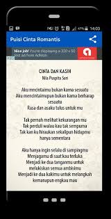 Lalu, mana yang jadi favoritmu, bela? Puisi Cinta Romantis For Android Apk Download