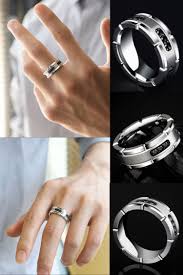 Engravable Obsidian Frosted Wedding Band For Men In Tungsten Mens Wedding Bands Mens Wedding Bands Unique Rings For Men