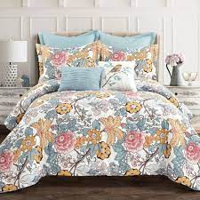 King size yellow comforter sets. King 7pc Sydney Comforter Set Blue Yellow Lush Decor Target
