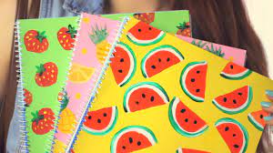 This is a really fun project that both you and your kids will enjoy. Diy Fruity Notebook Covers Youtube