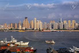Wuhan is recognized as the political, economic, financial, cultural, educational, and transportation center of central china, with 267 buildings with a height more than 150 m (492 ft), wuhan ranks as the 5th best skyline city in china and 8th in the world. Wuhan Wuchang Skyline Stock Photo Picture And Royalty Free Image Image 100089753