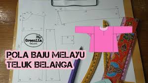 Cara buat pola seluar by jeffrey ibrahim tailor. Pola Baju Melayu Teluk Belanga Youtube