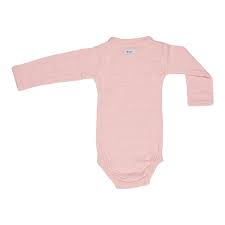 Romper Solid Long Sleeve Foldover Baby Bodysuit