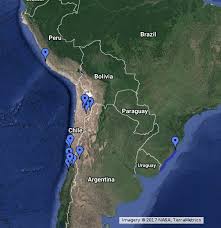 Colton ya incluye la patagonia y muestra las reivindicaciones de bolivia sobre el desierto de atacama. Sitios Probados Por Blokart En Chile Argentina Peru Y Brasil Google My Maps