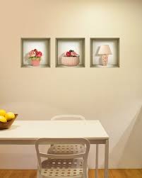 Amazon Com 3d Wall Art Niche Sticker Set 3d Wall Decor Wall Decals Living Room Wall Deca Wall Decals Living Room Wall Decals For Bedroom Diy Kitchen Decor