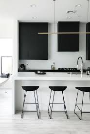 Black And White House Interior Design Review Black And White Modern Kitchen Design Idea Modern Kitchen Design Home Decor Kitchen Minimalist Kitchen Design