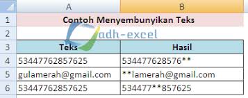 Maybe you would like to learn more about one of these? Menyembunyikan Beberapa Huruf Dengan Tanda Bintang Menggunakan Rumus Excel Rept Adhe Pradiptha
