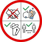 Zo spreekt u iemand aan die zich niet aan de coronaregels houdt. Bol Com Waarschuwing Sticker Coronaregels Corona Covid 19 Rond 14cm