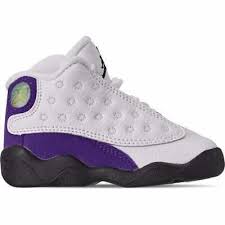 Air Jordan 13 Purple Black White Ebay Sponsored Kids Toddler Air Jordan Retro 13 Basketball Shoes White Black Court Purple Univ Air Jordans Retro Nike Air White Air Jordans