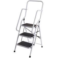 This will be helpful while they climb on the step ladder. Foldable Non Slip 3 Step Steel Ladder Tread Stepladder Safety Handrail Rail Buy Online In Qatar At Qatar Desertcart Com Productid 56476060