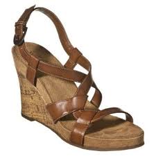 Women S Merona Elliana Wedge Sandals Tan Target Women Shoes Sandals Womens Sandals
