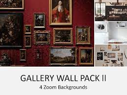 Gallery Wall Zoom Background Pack Ii Instant Download Virtual Background Images Online Zoom Meetings Digital Meeting Backgrounds In 2020 Gallery Wall Gallery Wall Background Wall