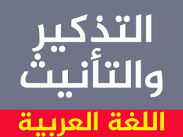 المذكر والمؤنث التذكير والتأنيث في اللغة العربية