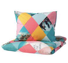Copripiumino e 2 federe 240x220/50x80 cm. Ikea Gracios Set Copripiumino Singolo 150x200cm Harlequin Pattern Ebay