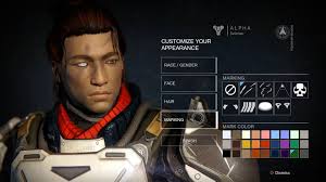 Character Customisation For The Human Male Race In Destiny