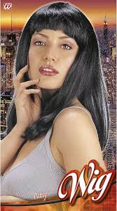 Patsy Black Wig for Hair Accessory Fancy Dress