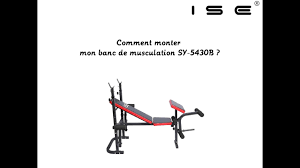 Ise Montage Du Banc De Musculation Sy 5430b Youtube