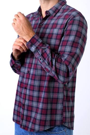 Kemeja Flannel Maroon - Kemeja