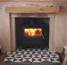 Black And White Fireplace Hearth Tiles Bert And Mays Black Churriana Encaustic Tiles Fireplace Tile Black And White Tiles Living Room Decor Modern