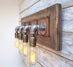Bathroom Vanity Light Fixtures Rustic Bathroom Vanity Etsy