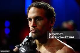 Daniel Swain reacts after his TKO loss due to injury to TJ Laramie in...  News Photo